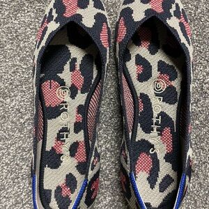 Rothy's Black Red Cat Flats 6.5